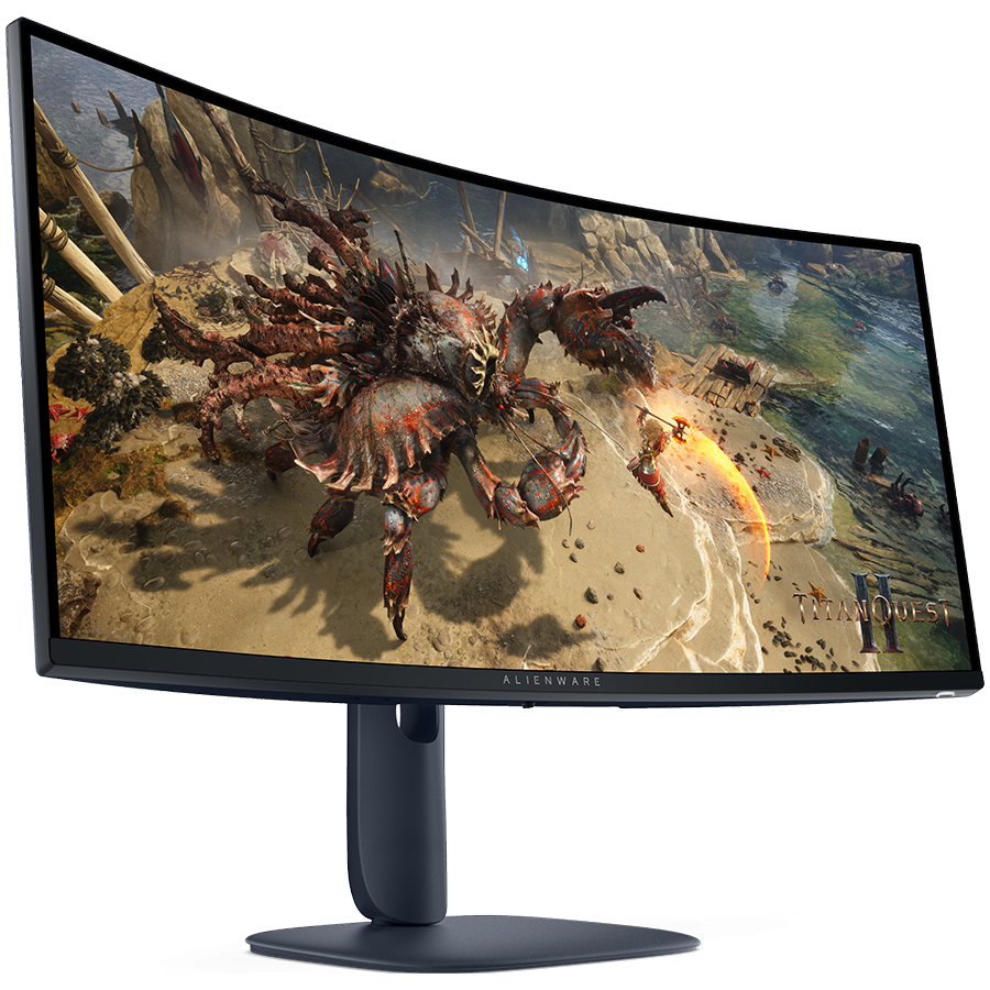 Monitor Alienware 34 Gaming AW3425DWM Curved, 3440x1440, WQHD, 180Hz, VA Antiglare, 21:9, 3000:1, 400 cd/m2, AMD FreeSync+ VESA, 4ms/2ms/1ms, 178/178, DP, 2xHDMI, 2xUSB-A, USB-B, Tilt, Pivot, Height A - slika 2