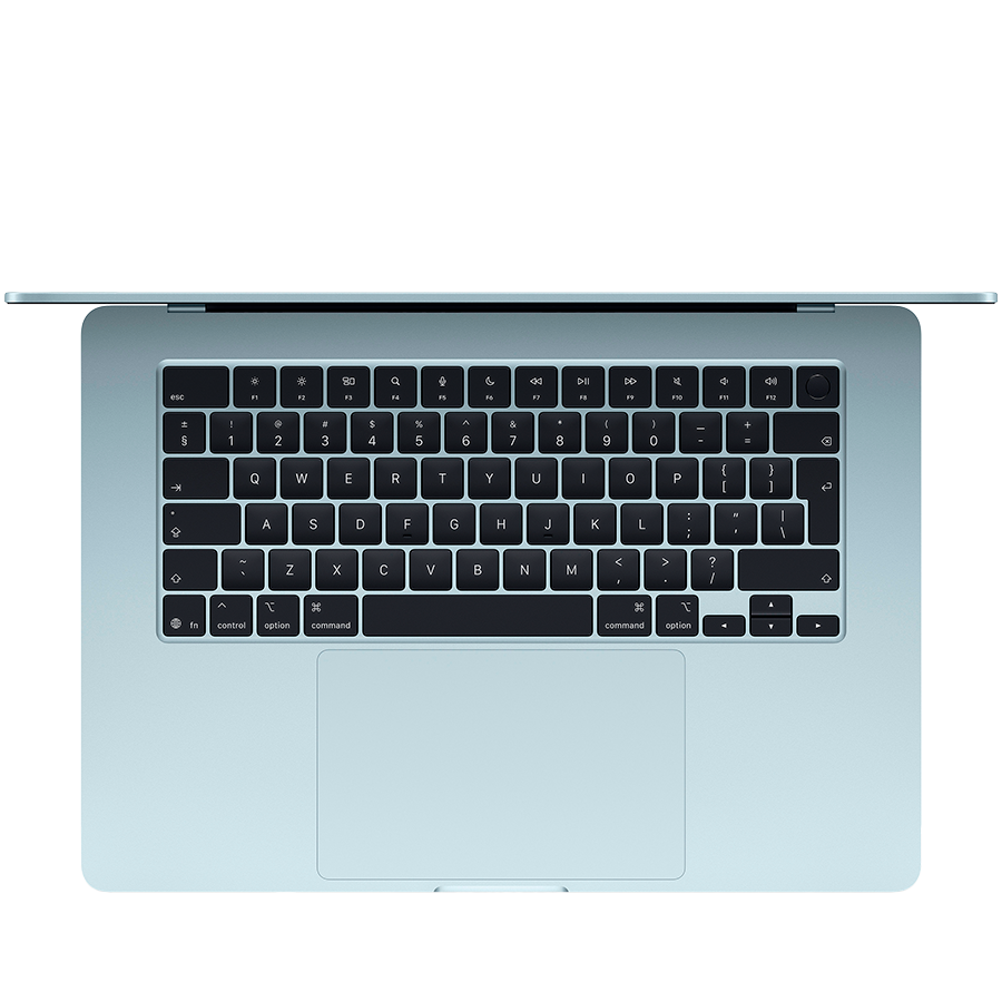 MacBook Air 15-inch,Sky Blue,Model A3241,M4 CHIP WITH 10C CPU, 10C GPU,16GB unified memory,35W Dual USB-C Power Adapter,256GB SSD storage,Two Thunderbolt 4 Ports,Touch ID,Liquid Retina display,Force T - slika 2
