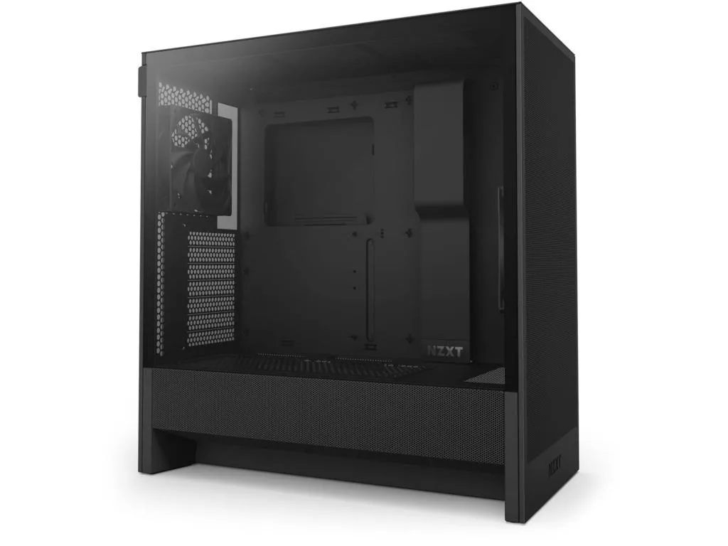 NZXT H5 Flow Black TG, Mid-tower, ATX 2x 120mm quiet fans - slika 2
