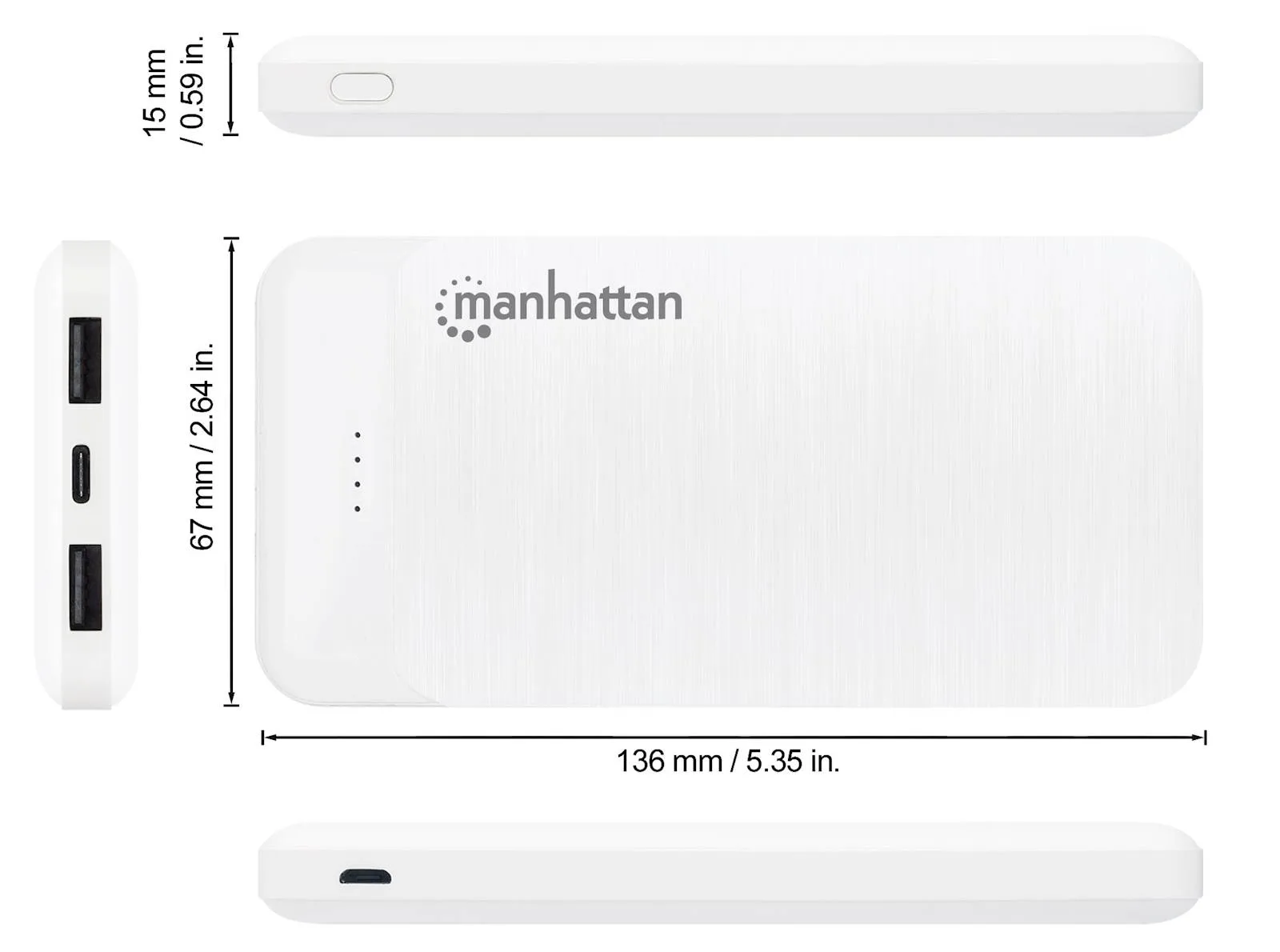 POWERBANK MANHATTAN 10000 mAh 2.1A, 5V - slika 2