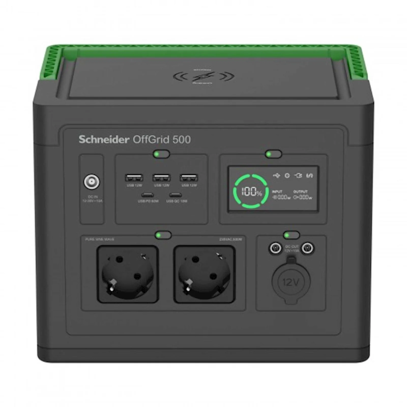 APC Portable Power Station 500, 230V, 517Wh Lithium-ion, LCD, 2 CEE 7/3 Schuko outlets - slika 3
