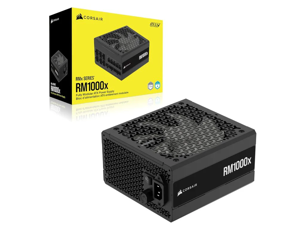 Corsair PSU 1000W RM1000xGold, Fully Modular, 12V-2x612xSATA, 4xPCIe, ATX 3.1, PCIe 5.1 - slika 6