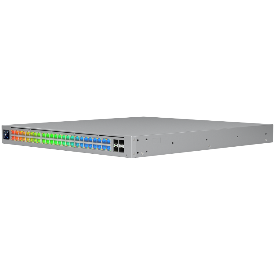 Ubiquiti network switch ECS-48S-PoE-EU Enterprise Campus 48S PoE Enterprise-grade 48-port, Layer 3 Etherlighting PoE+++ switch with Stacking support and high-capacity 10 GbE RJ45 and 25G SFP28 connect - slika 3