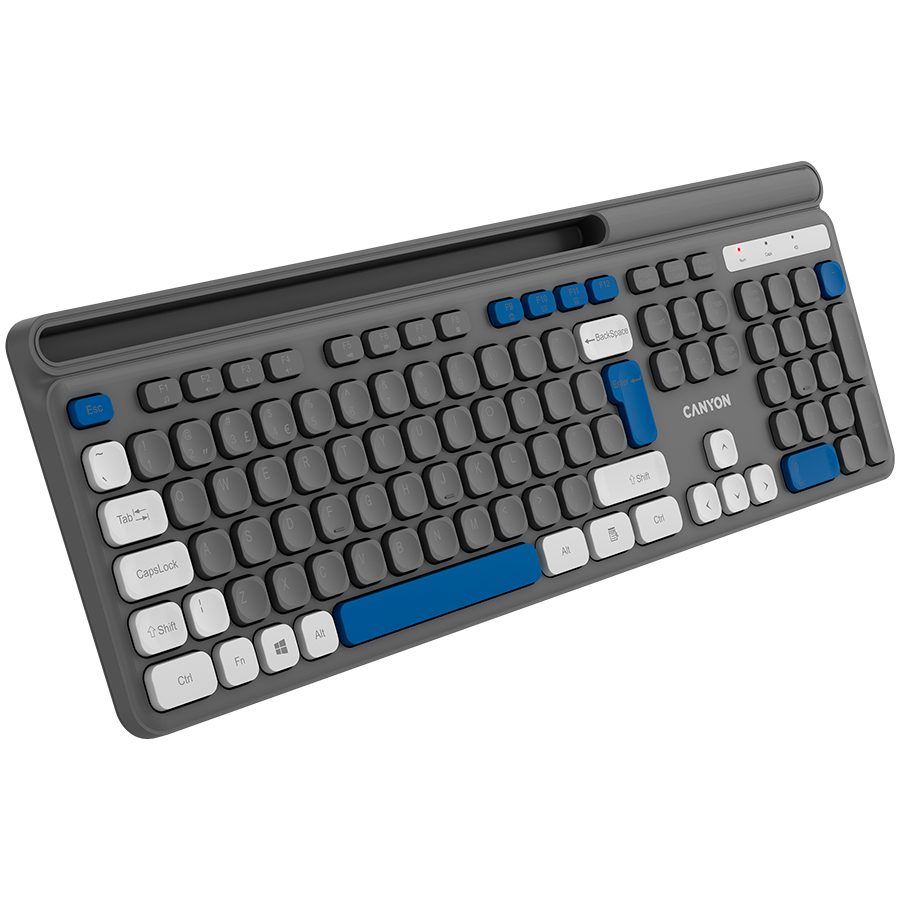 CANYON keyboard HKB-W03 EN AAA Wireless Grey - slika 4