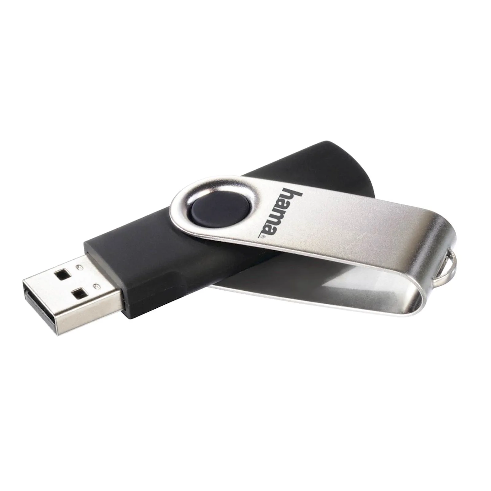 USB HAMA ROTATE 2.0 8GB, 10MB/S, BLACK/SILVER - slika 2