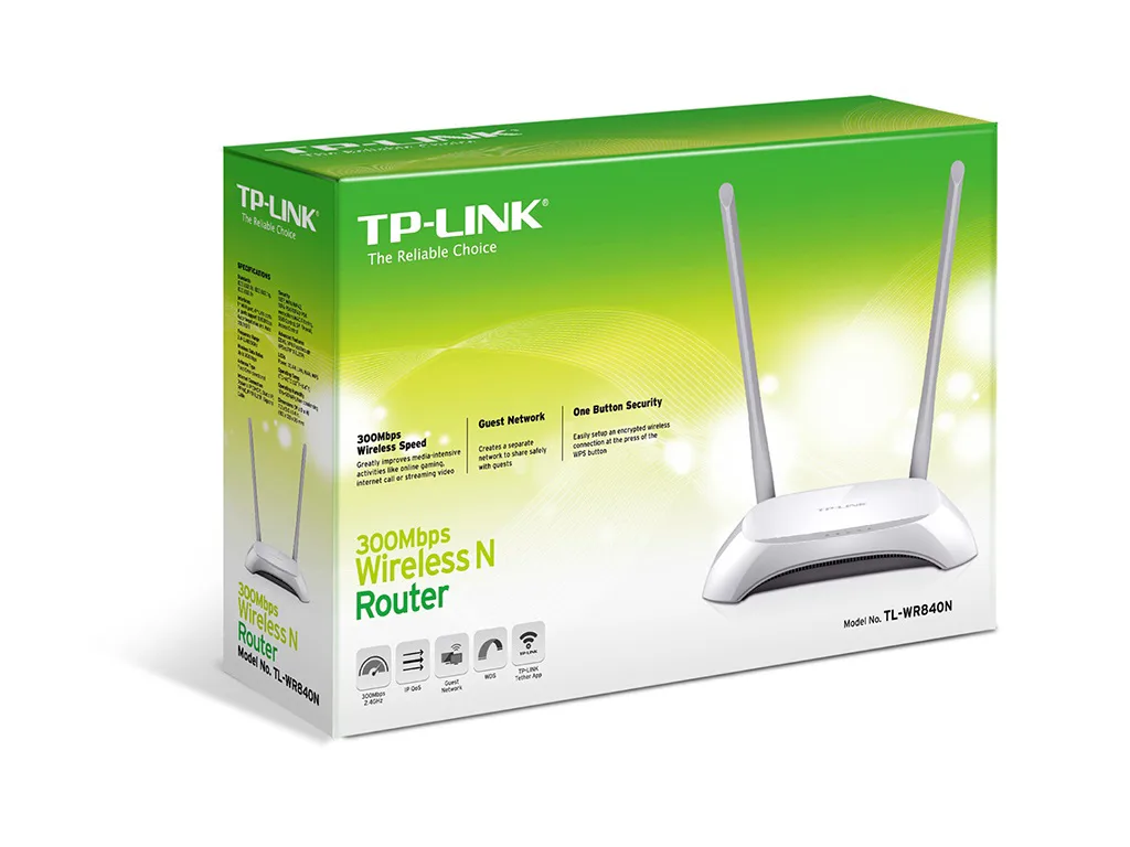 Router TP-Link TL-WR840N, 2,4GHz Wireless N 300Mbps, 4 x 10/100Mbps LAN Ports, 1 x 10/100Mbps WAN Port, Fixed Omni Directional Antenna 2 x 5dBi - slika 3