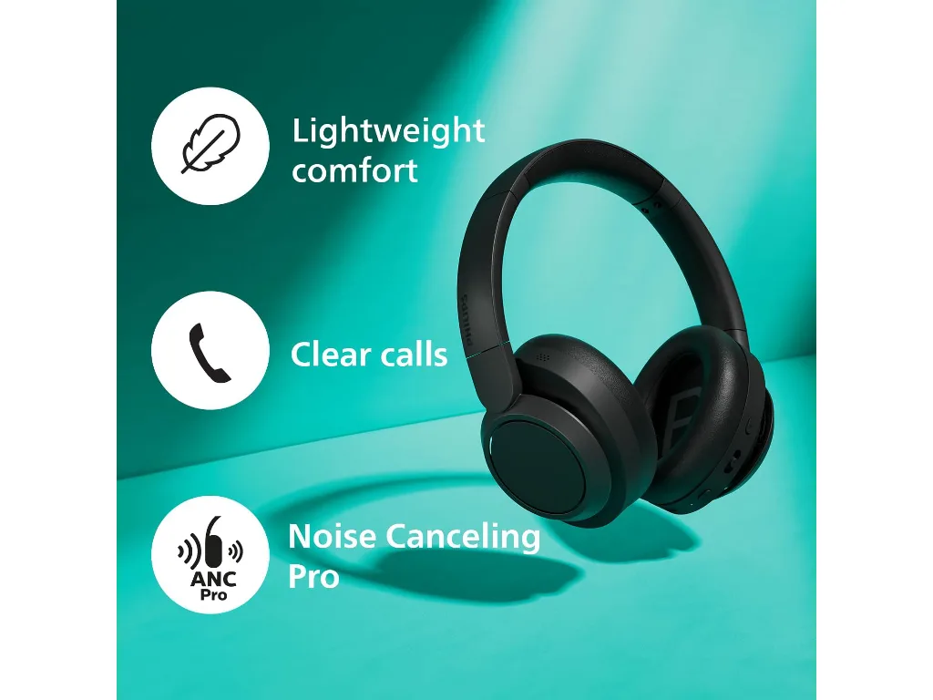 Philips TAH6509BK/00 slušal,Overhead BT slušalice, do 70h, Noise Cancelling Pro - slika 5