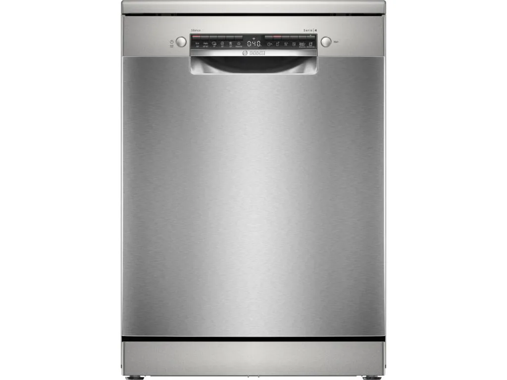 BOSCH perilica posuđa Serie 4|Brušeni Čelik ,C, 14 setova,9L,46dB, Escajg ladica, Old: SMS4HVI00E