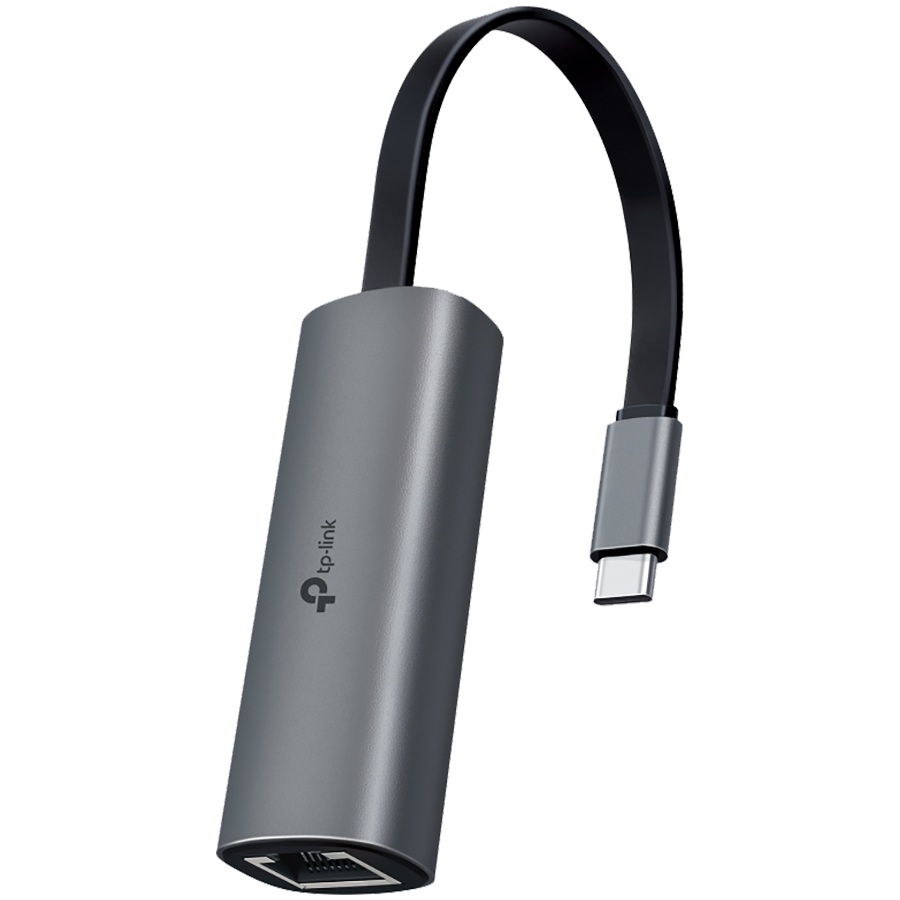 TP-Link USB 3.0 Type-C to 2.5 Gigabit Ethernet Network Adapter, 1xUSB 3.0 Type-C Connector, 1x2.5 Gigabit Ethernet Port, Foldable and Portable Design, Plug and Play in Windows(7/8/8.1/10/11), Mac OS