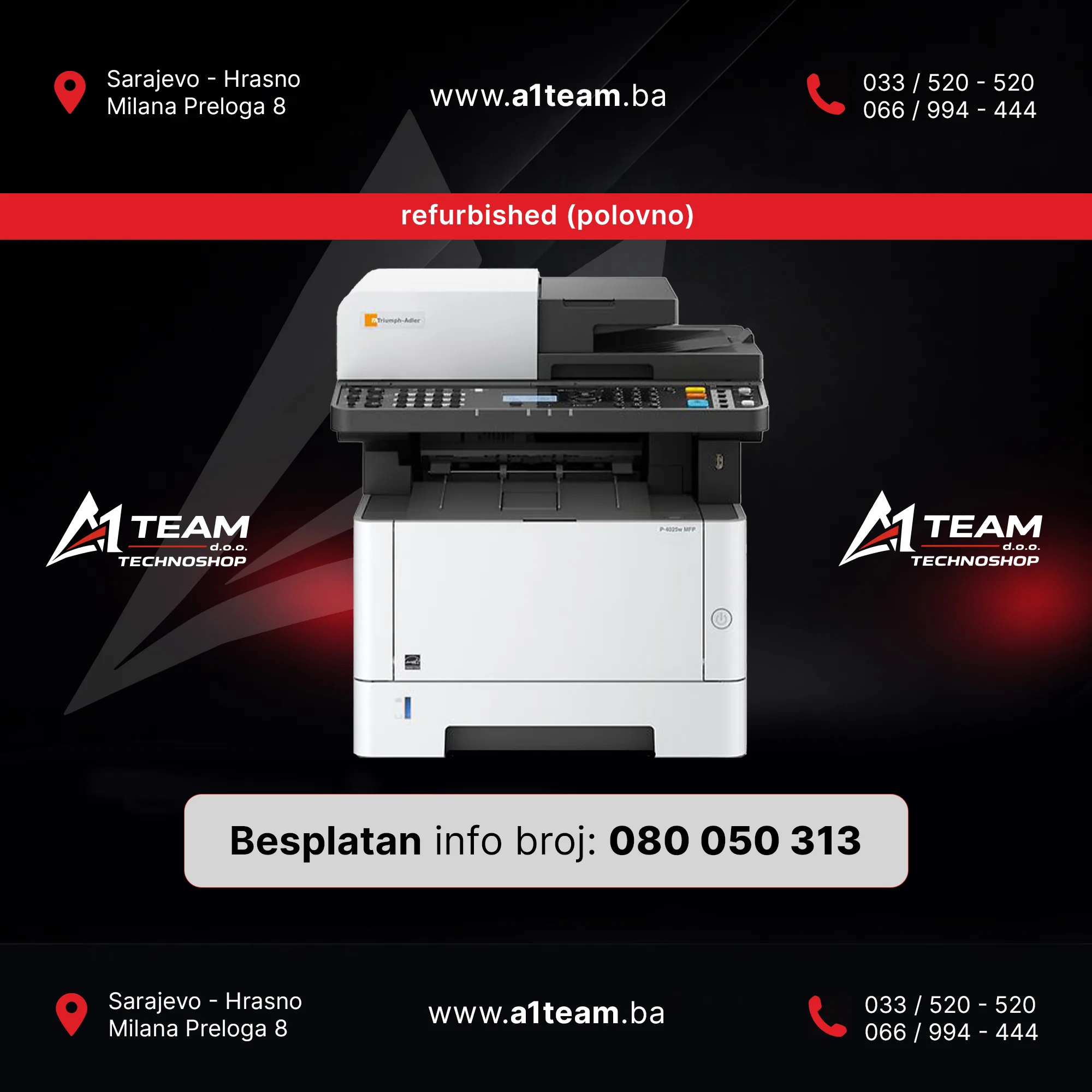 PRINTER TRIUMPH ADLER 4025W KORISTEN