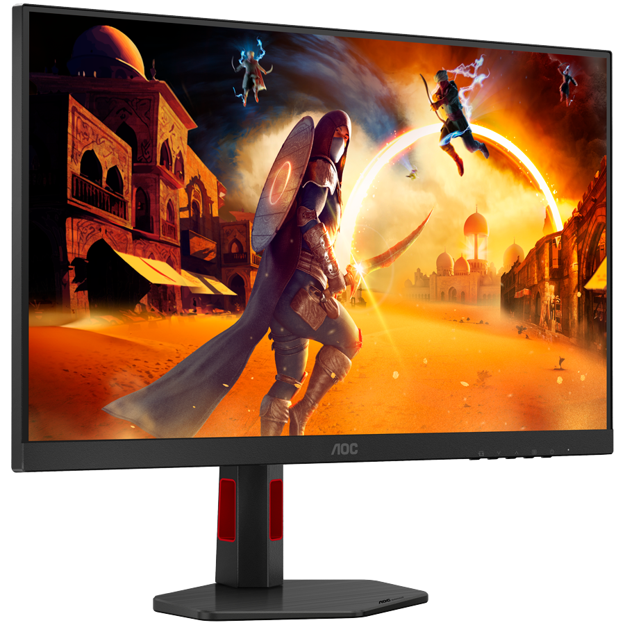 AOC Monitor Gaming Q27G4ZR 27" Fast IPS, 2560x1440, 240Hz (260Hz OC), 0.3ms MPRT (1ms GtG), 400 cd/m2, 1000:1, Adaptive Sync, G-SYNC compatible, HDR 400, 2x HDMI, 1x DP, Speakers, Full Ergo - slika 3