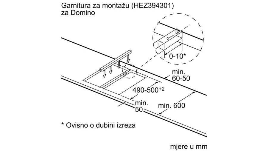 BOSCH DOMINO ploča INDUKCIJSKA Serie 6|, ES - slika 2
