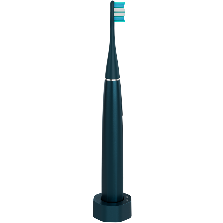 Wireless Tooth Brush, Navy Blue, 3 Brush Heads, 1400mAh, Function: Soft, Clean, Massage, White, Sweep - slika 4