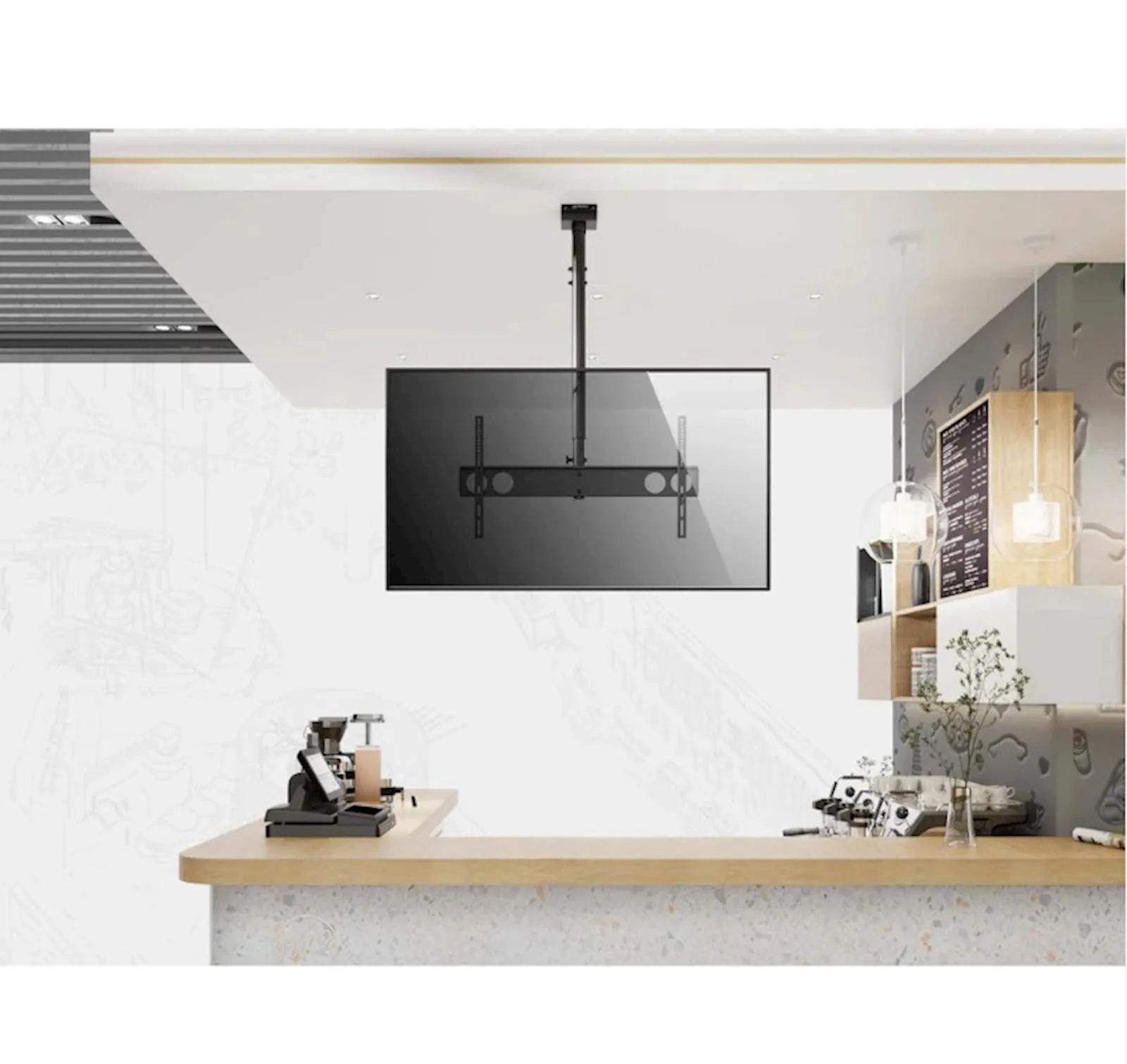 Nosač za TV MANHATTAN stropni 37" do 70" - slika 3