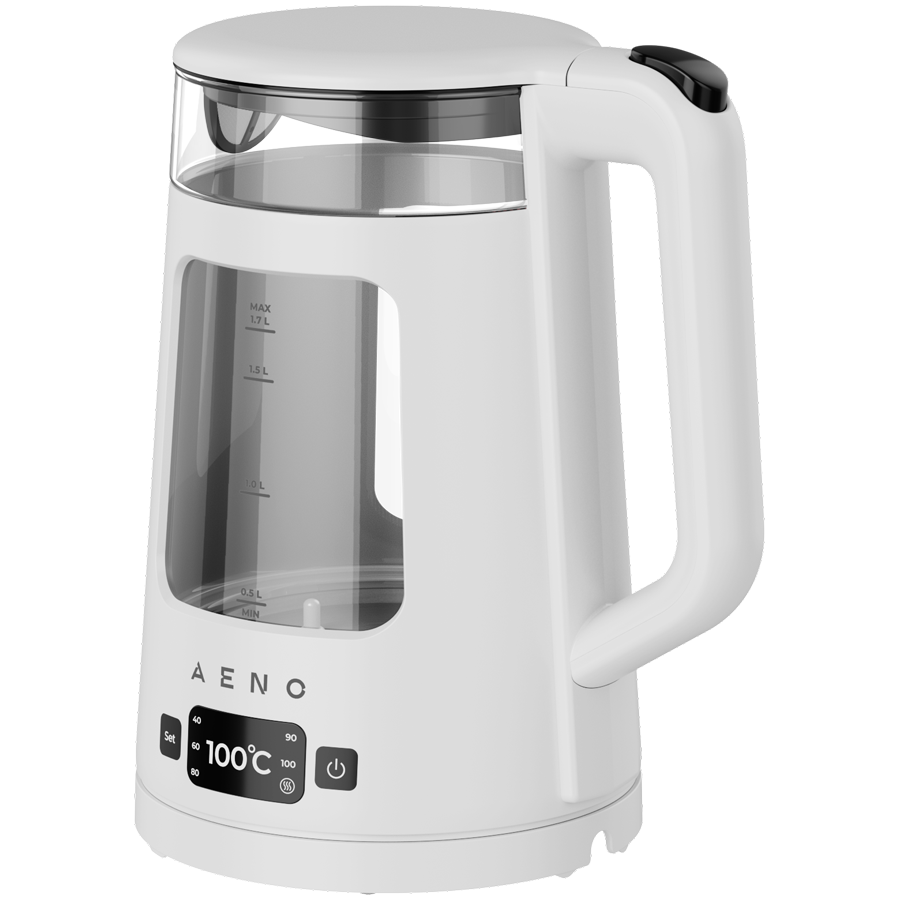 AENO Electric Kettle EK6: 1850-2200W, 2L, Strix, Square-shaped body, Transparent lid, High Resistant Glass, LED-Illumination, Auto Power Off, Dry tank Protection - slika 3