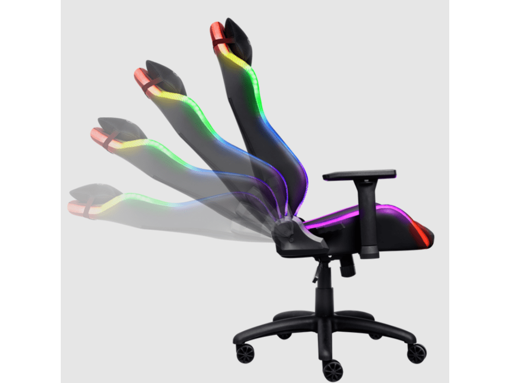 Trust GXT 719 RGB gamingstolica RUYA, crna, udobna,podesiva, bežični daljinski - slika 2