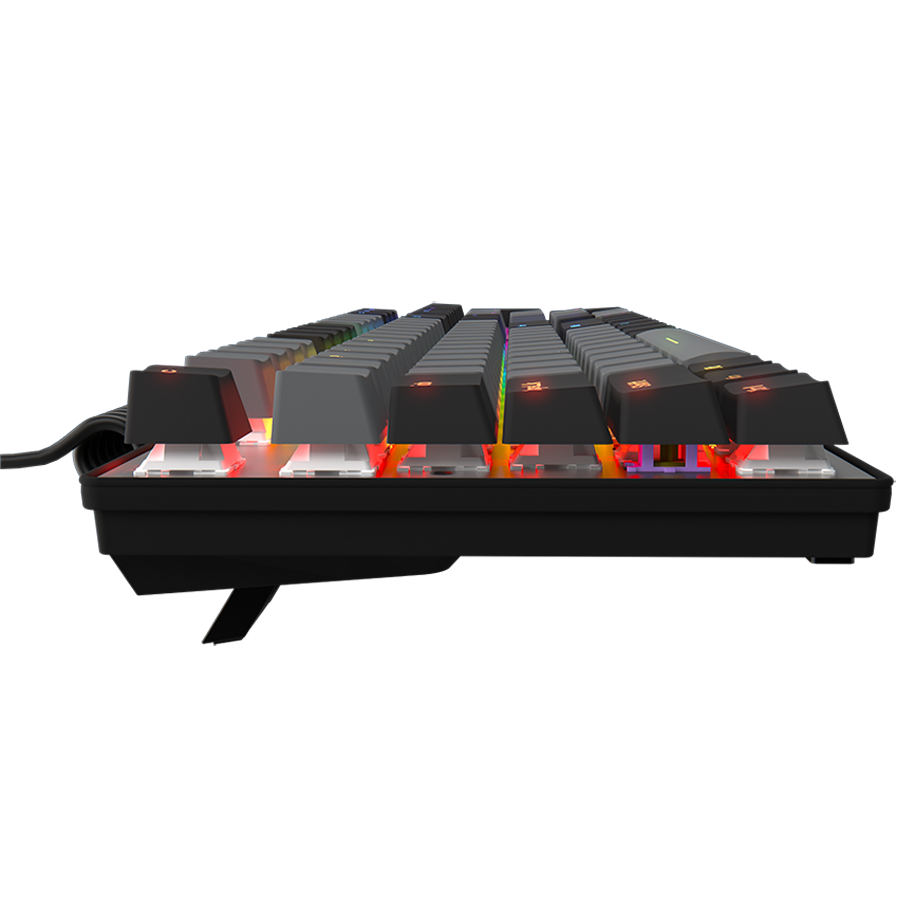 LORGAR Azar 514, Wired mechanical gaming keyboard, RGB backlight, 1680000 colour variations, 18 modes, keys number: 104, 50M clicks, linear dream switches, spring cable up to 3.4m, ABS plastic+metal,  - slika 5