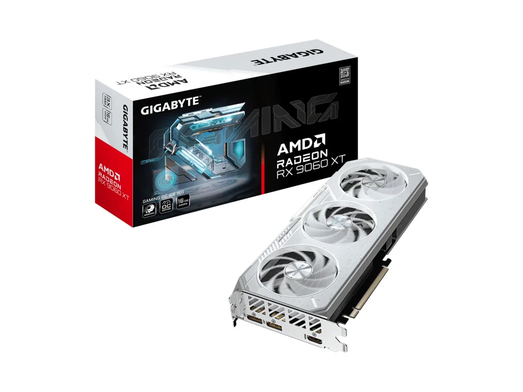 Gigabyte VGA RX 9060 XT Gaming OC ICE (bijela) 16GB GDDR6, 128-bit, 2x DP, 1x HDMI