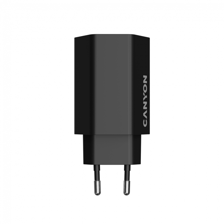 CANYON charger HEXAGON 65 GaN 65W 2xPD 1xQC EU Black - slika 4