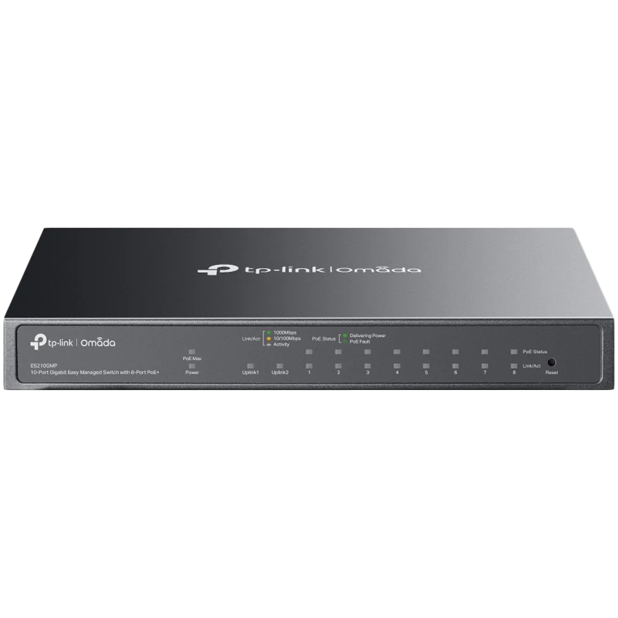 Switch TP-Link Omada 10-Port Gb Easy Managed 8-Port PoE+ ES210GMP - slika 6