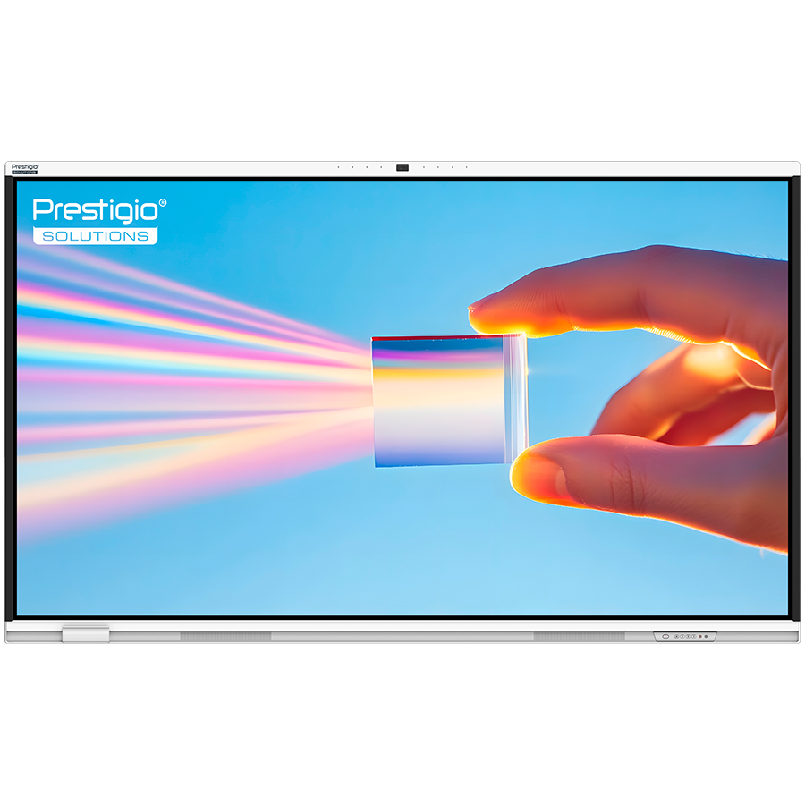 PRESTIGIO SOLUTIONS Multiboard 75'' Prism, Android 14, Google EDLA, AI Camera, 8/128GB, 50TP