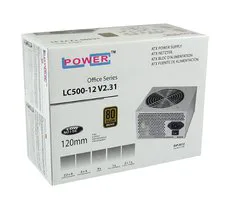 LC-Power PSU 500W 12cm V2.31Office Series LC500-12 V2.314xSATA,1x PCIe,Active PFC,80+ Bronze - slika 2