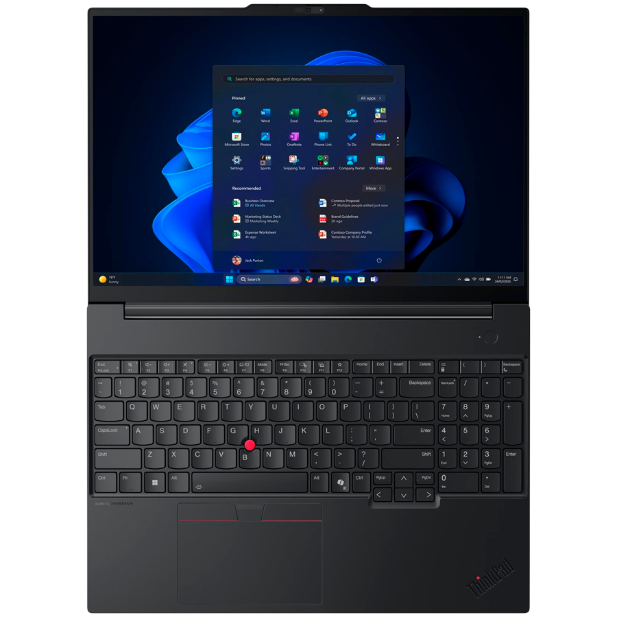 LENOVO ThinkPad E16 GEN 3 16" FHD IPS, Intel Core Ultra 5 225U, 16GB DDR5, 512GB SSD, 2x USB-A, 1x USB-C THB, HDMI, RJ-45, WiFi 6, BT5.2, BH BL Kyb, 48Wh, Win 11 Pro, Eclipse Black, 5Yr - slika 5