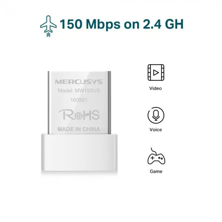 Mercusys MW150US N150 Wireless Nano USB Adapter - slika 2