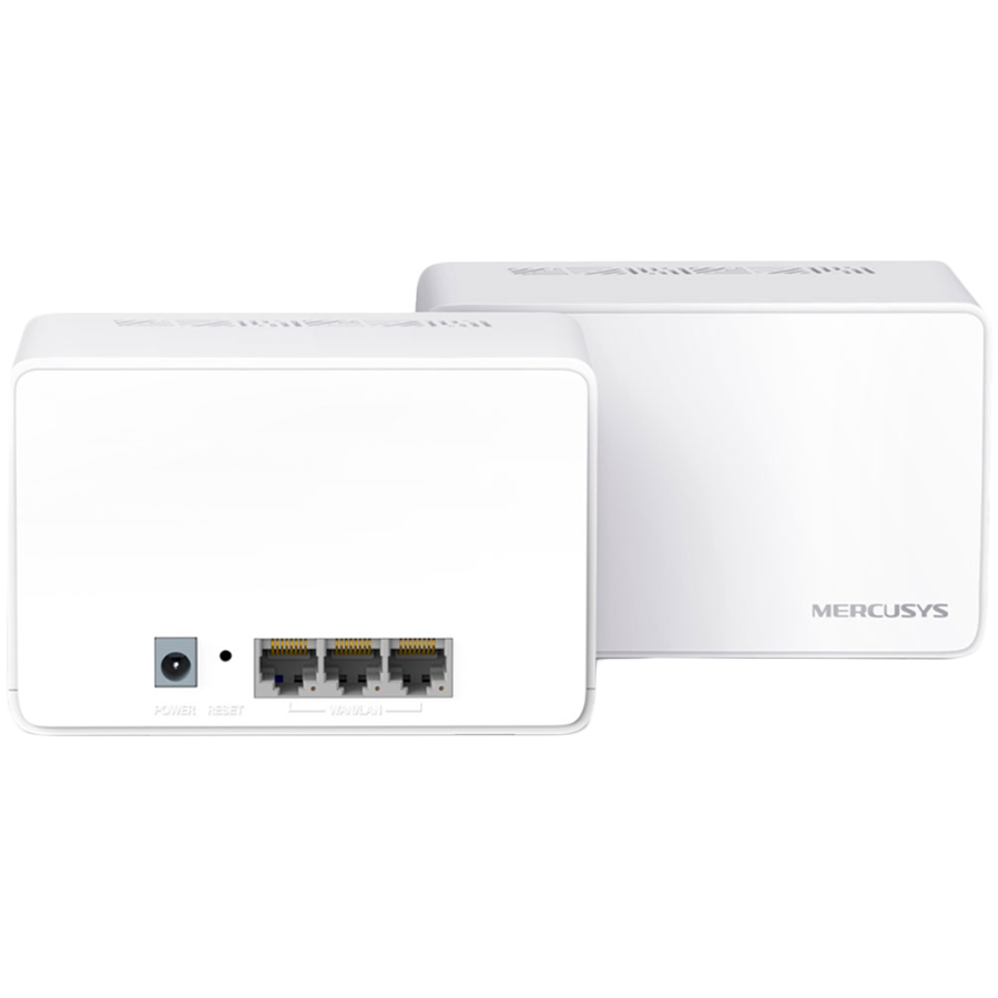 AX3000 Whole Home Mesh Wi-Fi 6 SystemSPEED: 574 Mbps at 2.4 GHz + 2402 Mbps at 5 GHzSPEC: Internal Antennas, 3× Gigabit Ports per Unit (WAN/LAN auto-sensing), 1024-QAM, OFDMA, HE160FEATURE: MERCUSYS A - slika 2