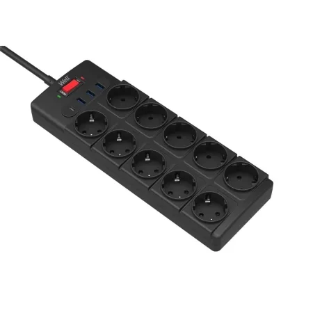 Well Produžni kabl sa prenaponskom zaštitom 10 utičnica, USB izlazima, 2m EXTS-10S2M-PROT