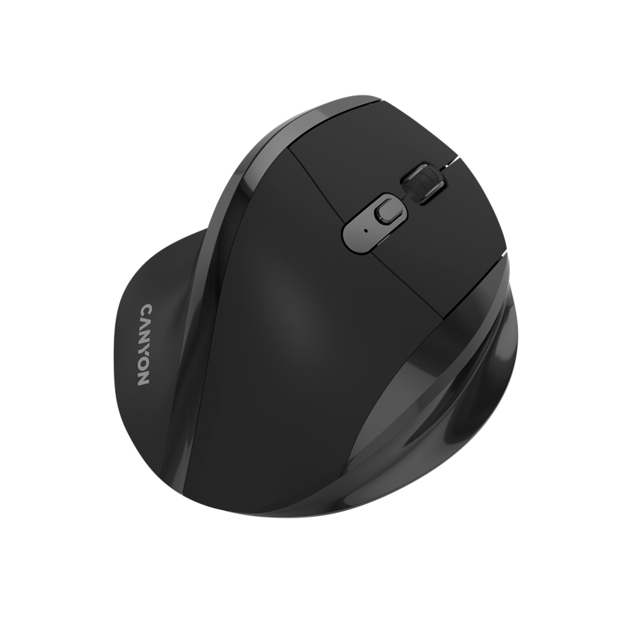CANYON mouse OnClick 17 Ergonomic 6 buttons 1600DPI Wireless Black - slika 2