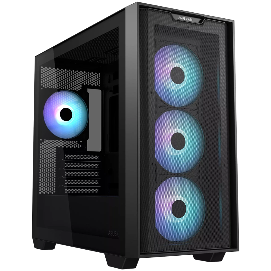 ASUS A21 PLUS TG ARGB BLACK4x 120mm ARGB fans, microATXMini-ITX, - slika 2