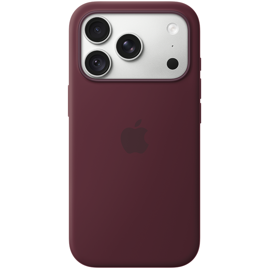 iPhone 18 Pro Silicone Case with MagSafe - Burgundy, Model A3701