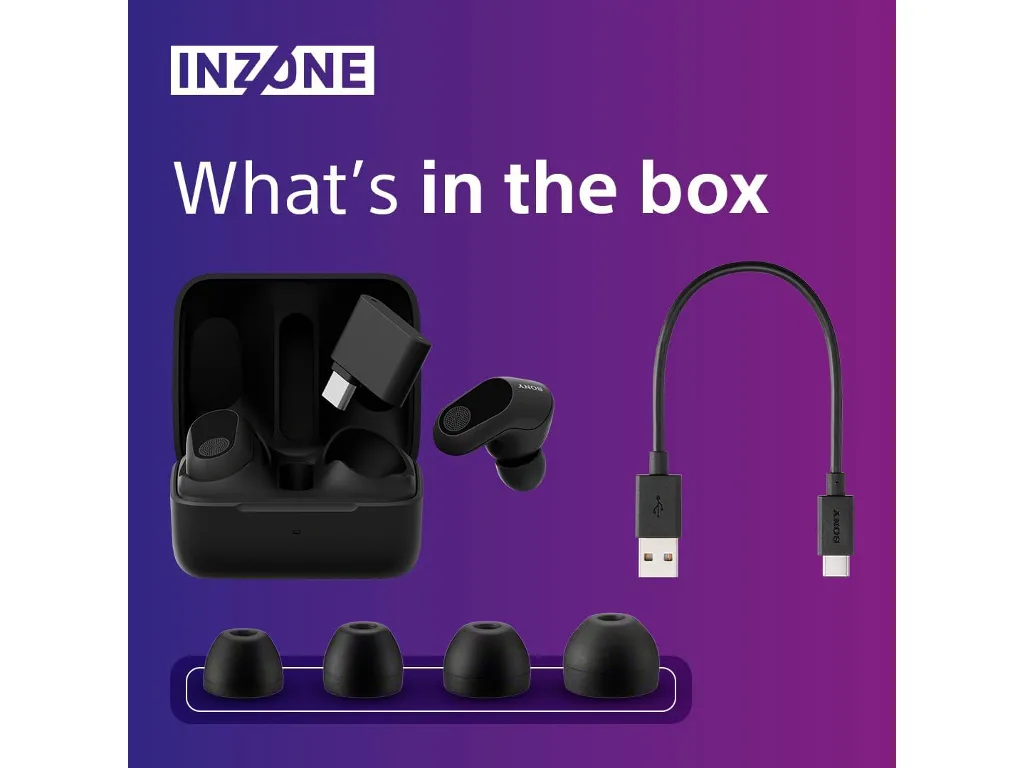 Sony gaming slu BT INZONE budsbežične; 360 Spatial Sound;24h baterija; AI mikrofon; boja crna - slika 7