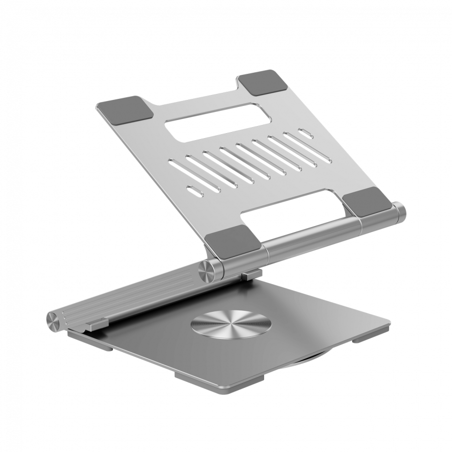 Canyon Laptop stands with hub, TYPE C F to HDMI2.0+2USB3.0+USBC3.0+RJ45+PD, TYEP C TO C cable 1m white with Emarker: HUSB332A, Material: Aluminum case+ABS+PS, Size: 245x240x27.2+/-0.3mm, Weight:1304g - slika 7