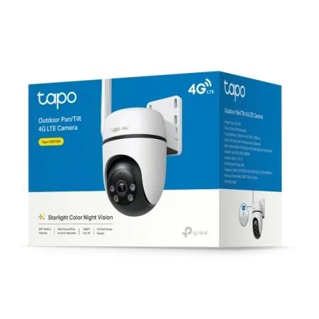 TP-Link Tapo C501GW Outdoor Pan/Tilt 4G LTE Camera, 1080p (1920x1080), 4G LTE, 1 x External Antenna, 1 x PoE Port, Horizontal 360, Pan/Tilt, Starlight Color Night Vision, Smart AI Detection and Notifi - slika 5
