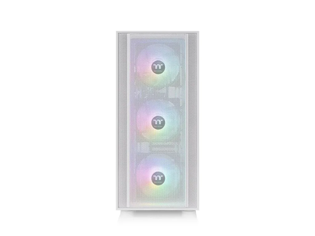 Thermaltake H570 TG ARGB Snow Mid tower, tempered glass, 3x 120mm ARGB Lite fan - slika 2