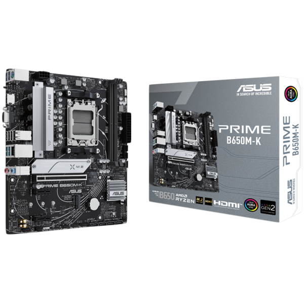 ASUS MB PRIME B650M-KAM5, 2x DDR5, 2x M.2, 8x USB,1x VGA, 1x HDMI, mATX - slika 2
