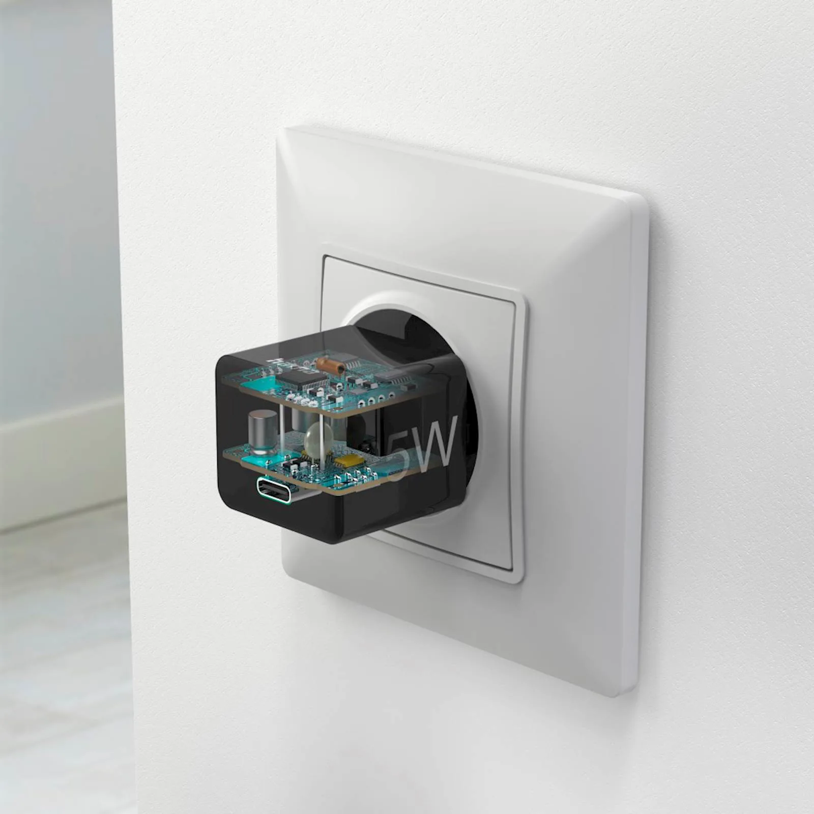 HAMA PUNJAČ GLAVA, PD/QC, USB-C, 25W, crni - slika 6