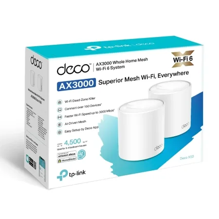 TP-Link Deco X50 (2-PACK) AX3000 Whole Home Mesh Wi-Fi 6 System - slika 5