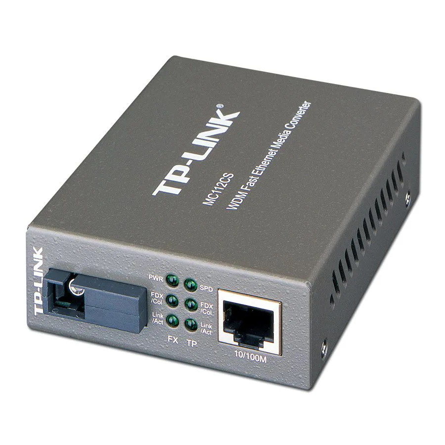 Media Filter TP-Link MC112CS, 1 x 100M SC port, 1 x 100M RJ45 port (Auto MDI/MDIX), 1310nm Tx/1550nm Rx, Half/Full-Duplex transfer mode for FX port, Full Duplex Flow Control (IEEE 802.3x), Half Duplex - slika 4