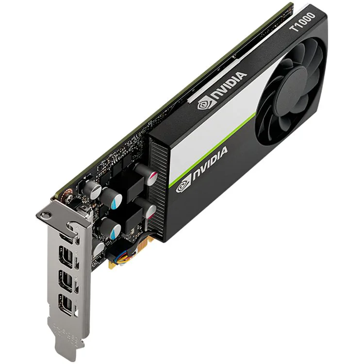 PNY NVIDIA T1000 4GB LowProfile, PCI-Express 3.0 x16, LP, 4 GB GDDR6 128-bit, 4x Mini DP 1.4, 1x LP bracket - slika 2