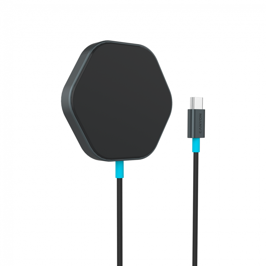 CANYON wireless charger HEXAGON 110 Dark Grey Blue - slika 2