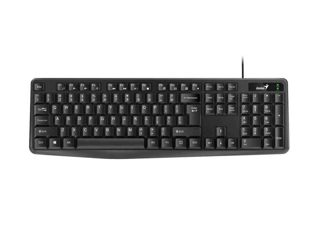 Genius žičana tastatura KB-117 , dužina kabla 1,4 m,crna boja, USB konektor, BiH layout - slika 3