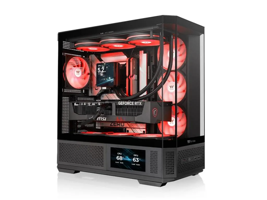 Thermaltake View 370 TG ARGBMid Tower, tempered glass4xARGB fans, VGA: 420mm - slika 2