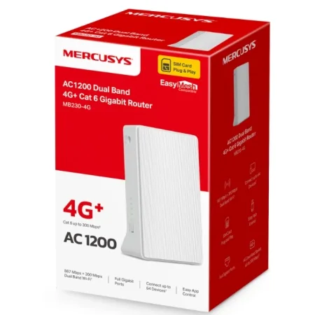 Mercusys MB230 AC1200 4G+ Cat6 Wireless Dual Band Router - slika 3