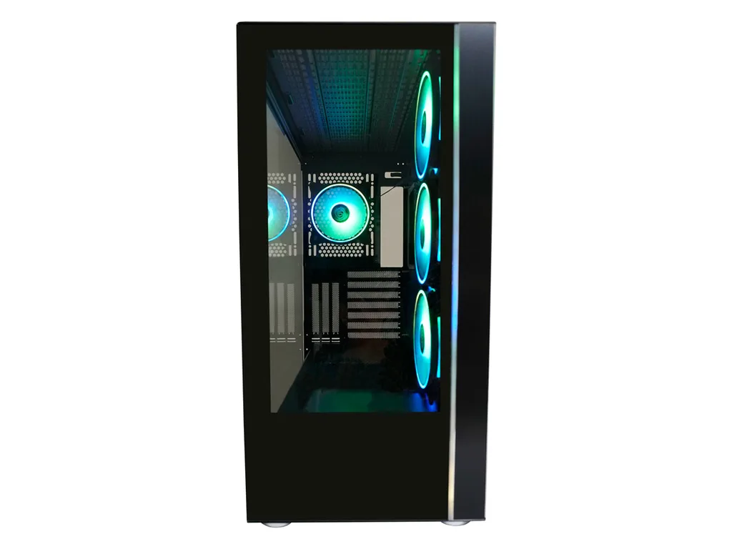 LC-Power Case Gaming 808B Midi-ATX, black, HD Audio, 4x 120mm ARGB fan, 1x USB-C - slika 3
