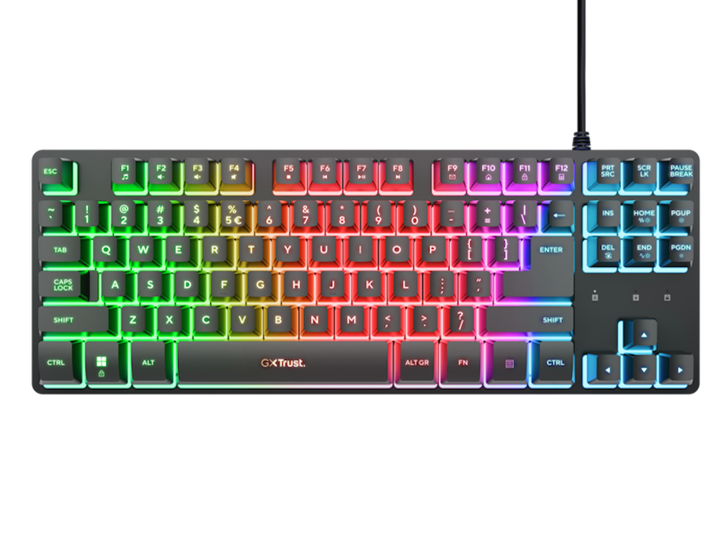 Trust GXT833 THADO TKL Illuminated Keyboard, Black - slika 2