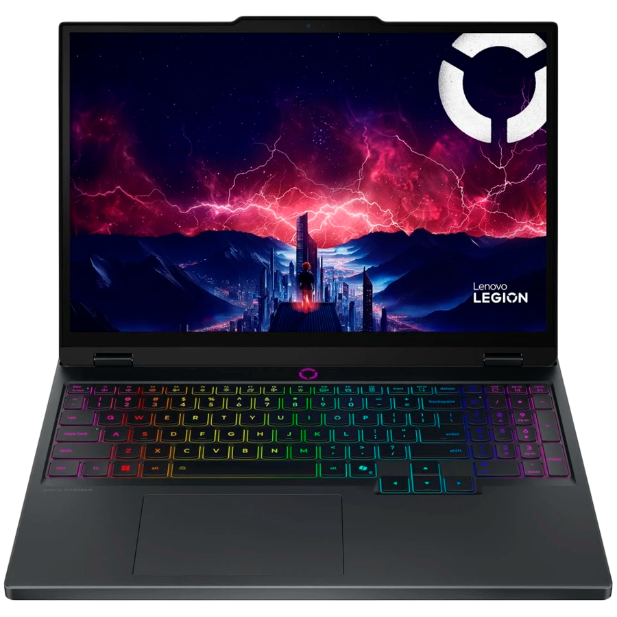 LENOVO LEGION 5 15AHP10, 15.1" OLED 165Hz 1000nits, AMD Ryzen AI  7 350, 32G DDR5-5600(2x16), 1TB SSD, GeForce RTX 5060 8GB GDDR7, 3x USB 3.2, 2x USB-C, HDMI, RJ-45, 80Wh, Eclipse Black, No Os, 2Yr - slika 2