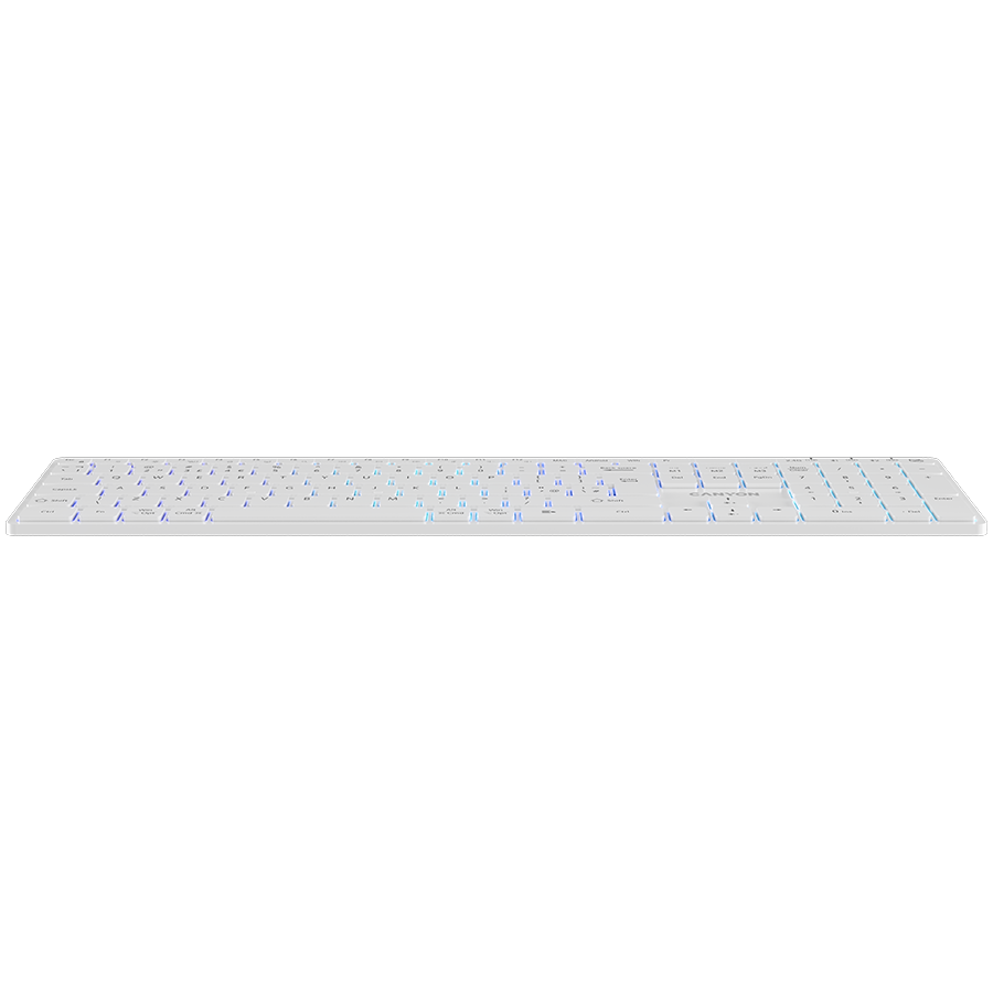 CANYON keyboard HKB-W11 UK/US RGB Dual Mode Wireless White - slika 3